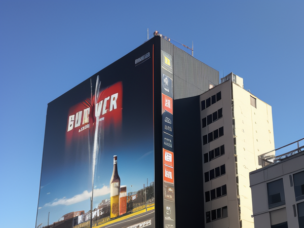 鄭州樓房整體大型噴繪制作