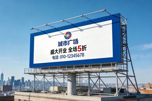 河南省內大型戶外廣告牌桁架定制與安裝